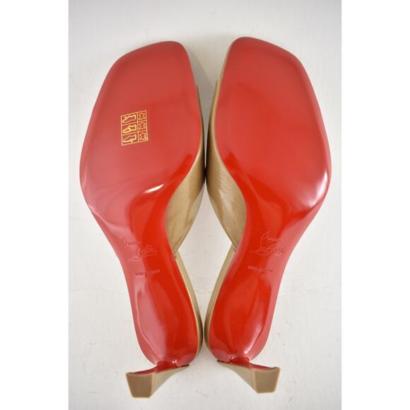 Christian Louboutin Condora Mule 55 Lionne Patent Backless Sandal Heel Pump 40 - Picture 15 of 15